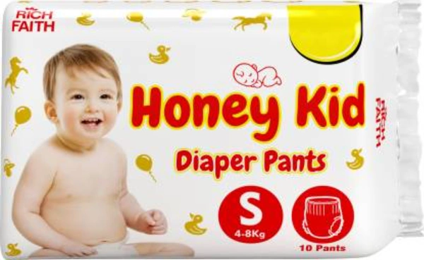 Honey Kid Baby Diaper for Newborn Baby, Protection - s (10 Pants) - s